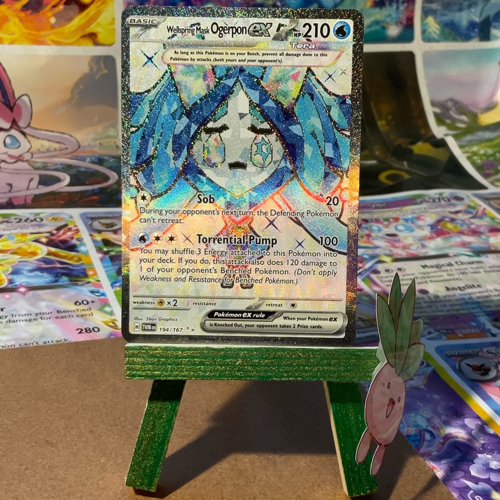 Wellspring Mask Ogerpon EX Full Art SR S&V Twilight Masquerade 194/167